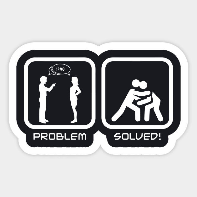 Problem Solved Argument Angry Married Pitcure Wife Sticker by dieukieu81